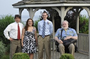 Left to right: Executive Director of Center for Disability Rights Marc Gallucci, Esq.; Christina Mazzatti of Guilford; Evan Brown of Southington; Director Charlie Smyth